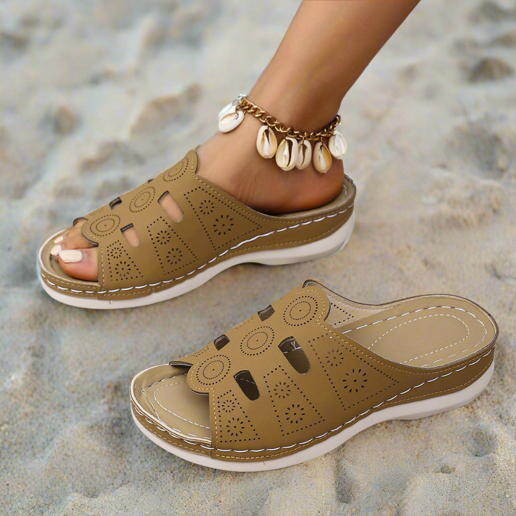 Beachchi Sandals, Slides, Summer Sandals, Women's Sandals, Open-Toe Cutout Sandals, Beachchi Sandals, Multiple Colors Slide Sandals, Beach Sandals, Dress Sandals, Beach Sandals, Flats