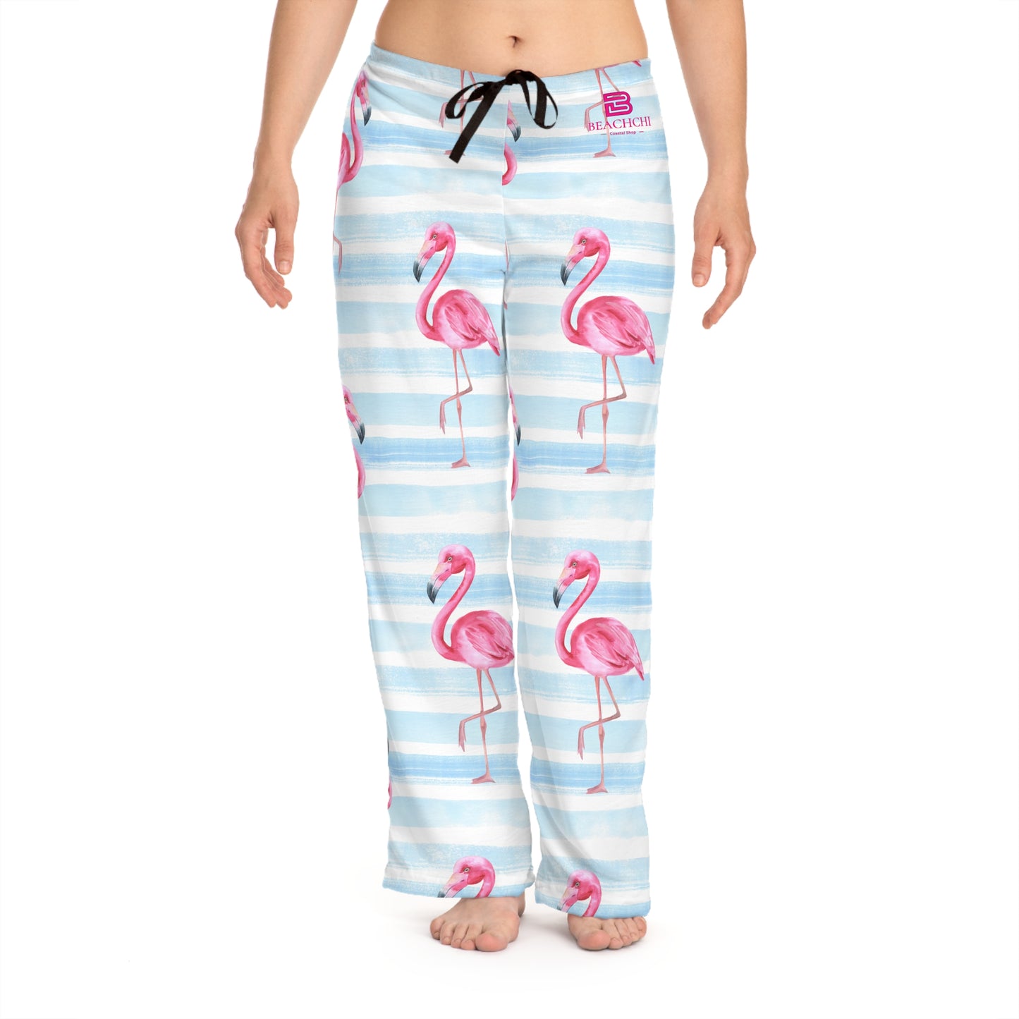Pajama Pants, Beachy Flamingo Women's Pajama Pant, Soft Summer Lounge Wear, Cute Gift, Cozy Sleepwear, Cozy Pants, Loungewear
