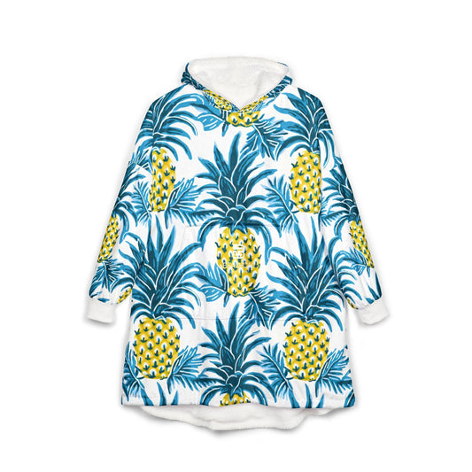Beachchi Surf Robe | Hawaiin Print Cover-Up |Vacation Essential | Hooded Blanket | Tropical Fruit Print Cozy Wearable Blanket