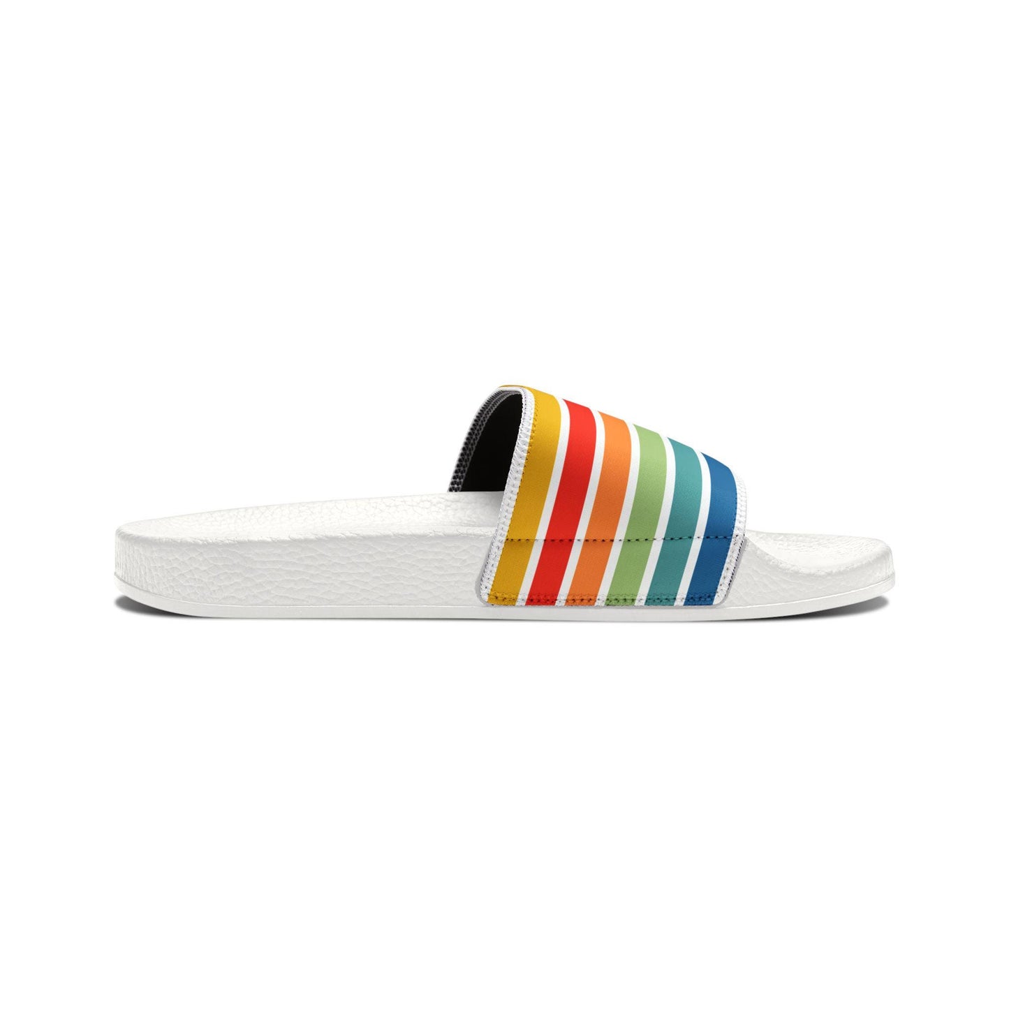 Retro Rainbow Striped Sandals,| Beachchi Slides