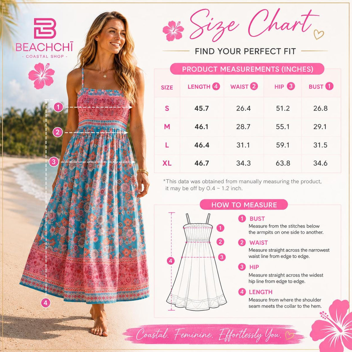Beachchi boho floral smocked maxi dress | tropical vacation dress | sleeveless beach dress | resort wear | summer vacation outfit