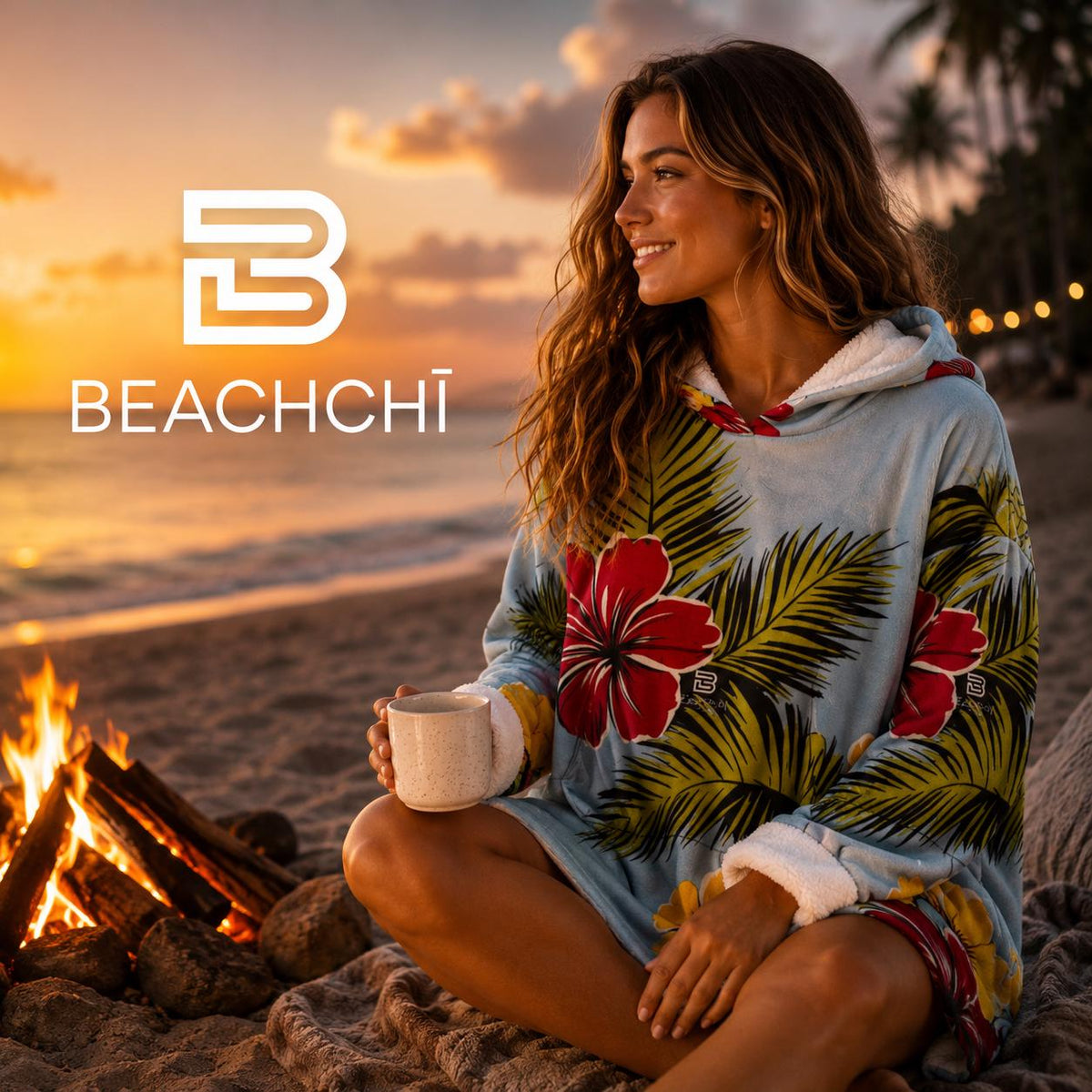Beachchi surf robe | hawaiin print cover-up |vacation essential