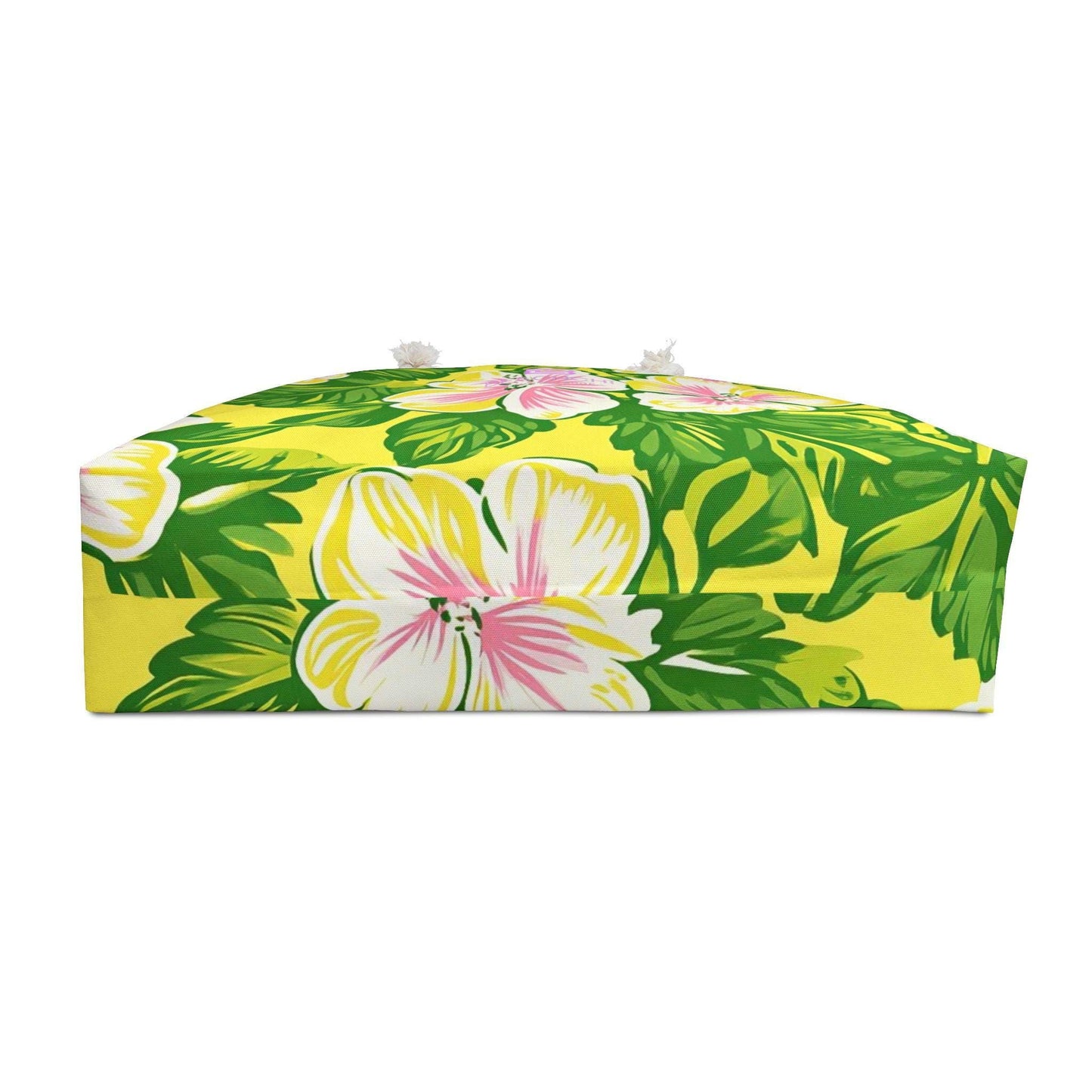 Beachchī Pink Hibiscus Weekender Bag, Tropical Floral Beach Tote, Large Travel Bag, Resort Vacation Carryall, Cruise Tote, Overnight Bag