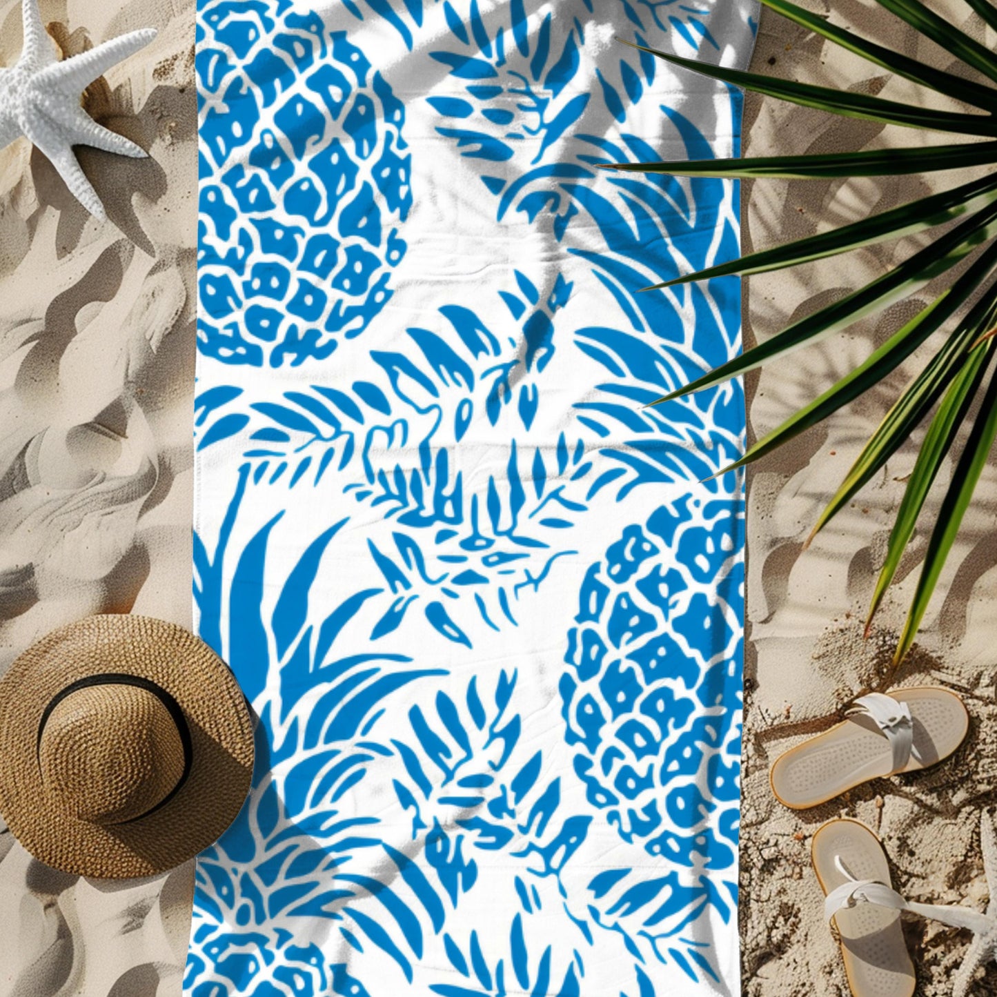 Oversized Beach Towel, Pool Towel, Blue Hawaii Collection, Vacation Essential