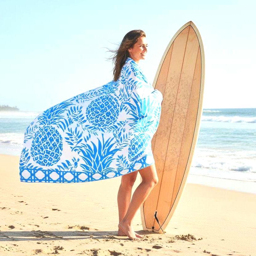 Oversized Beach Towel, Pool Towel, Blue Hawaii Collection, Vacation Essential