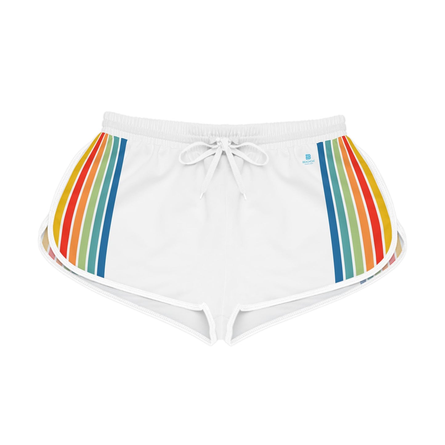Retro Rainbow Stripe Shorts | Women's Relaxed Shorts