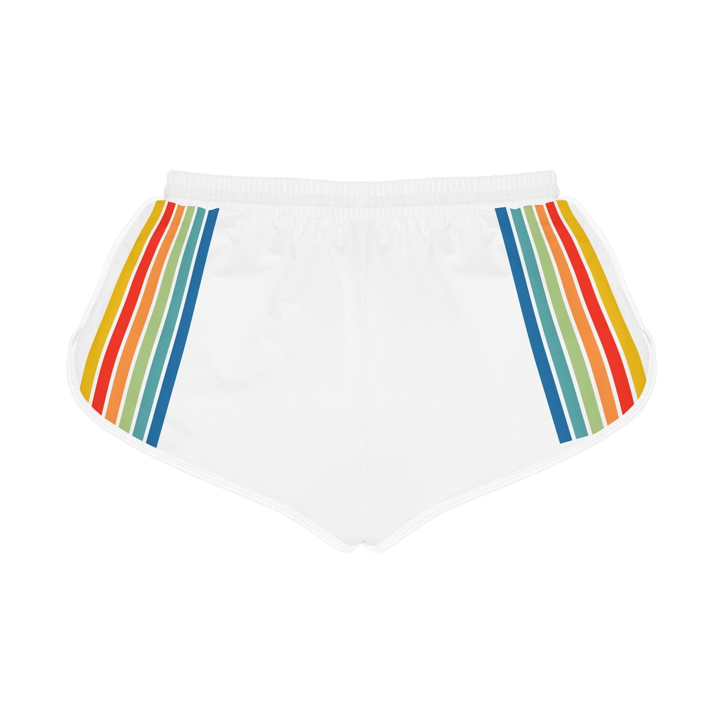 Retro Rainbow Stripe Shorts | Women's Relaxed Shorts