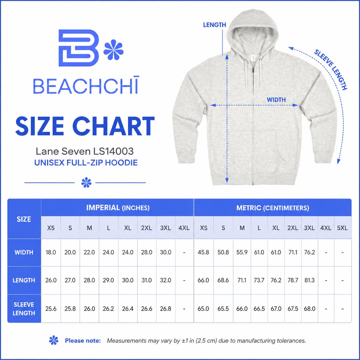 Beachchi Retro Rainbow Stripes Zip Hoodie | Beachchi Logo on Back