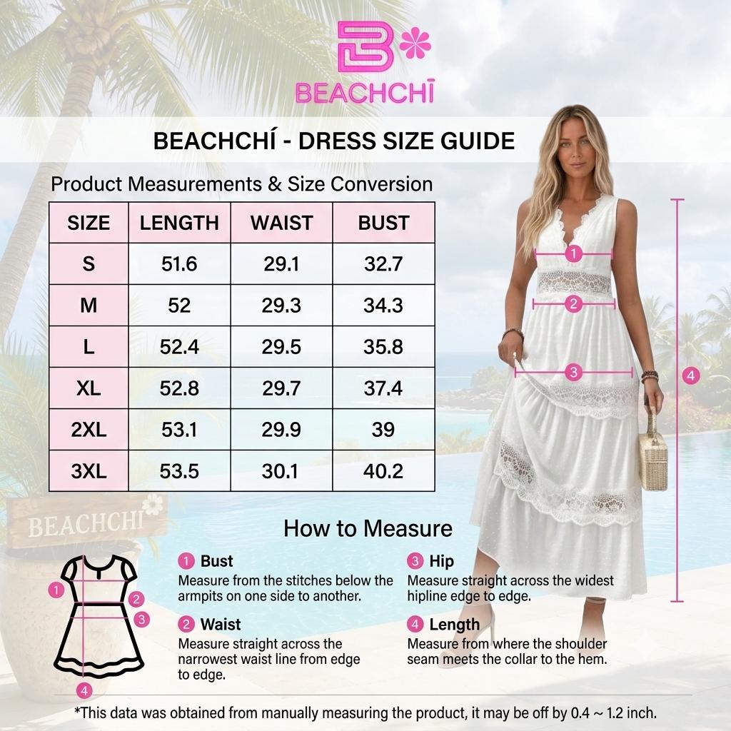 Lace Tie Swiss Dot Maxi Dress | Flowy Sundress | Beachchi