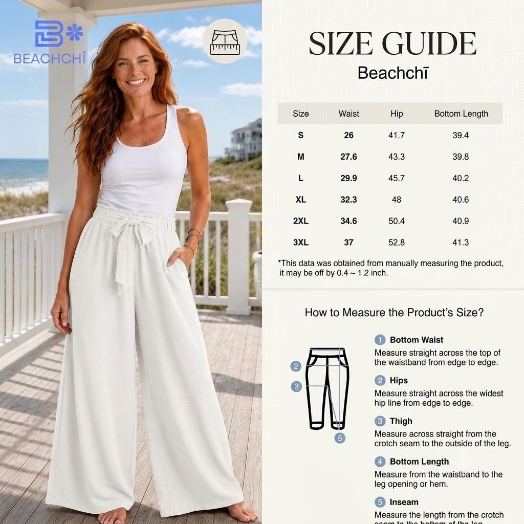 High-Waisted Wide Leg Pants with Tie Waist | Beachchi