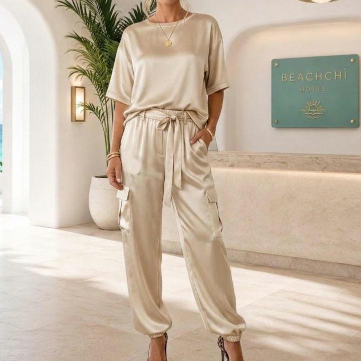 Satin Pant Set
