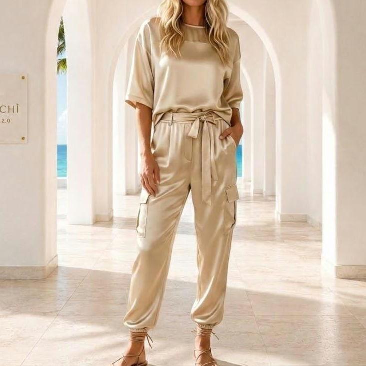 Satin Pant Set