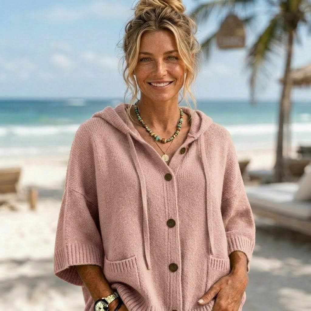 Hooded Knit Cardigan | Button Down Sweater | Cozy Fall Layer | Beachchi Sweater