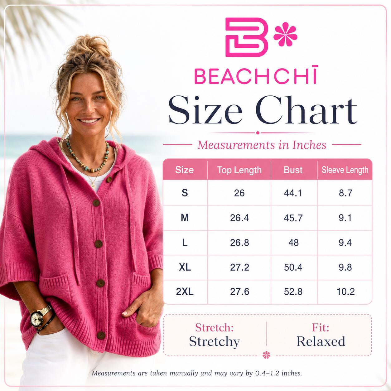 Hooded Knit Cardigan | Button Down Sweater | Cozy Fall Layer | Beachchi Sweater
