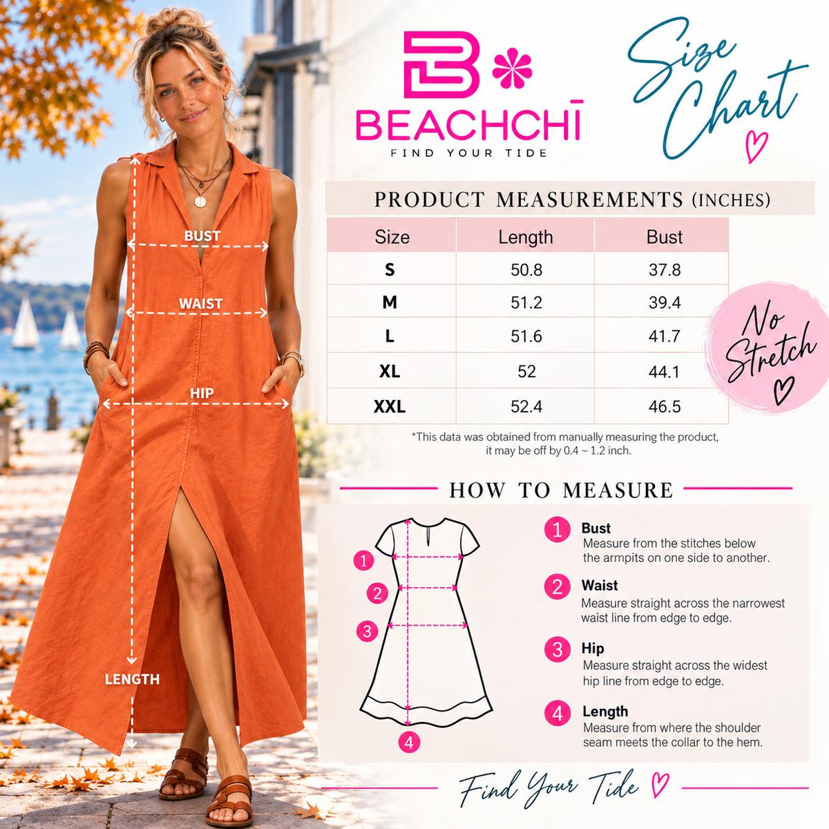 Sleeveless Maxi Dress with Pockets, Collared V Neck Resort Dress, Casual Coastal Maxi Dress, Vacation Dres