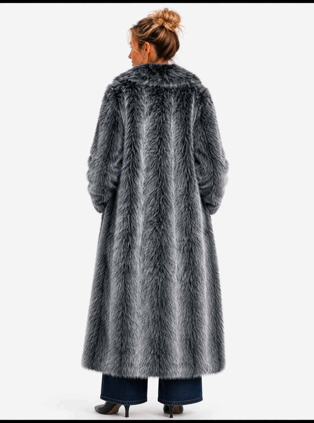 Women’s Long Faux Fur Maxi Coat | Luxe Winter Coat