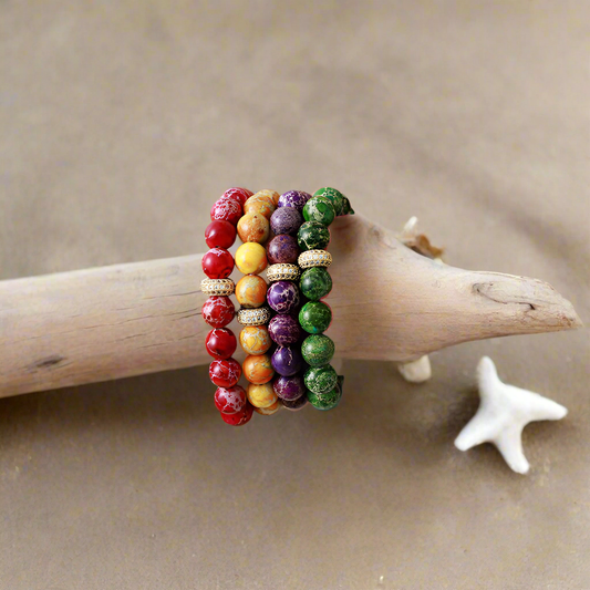 Beaded Bracelet, Natural Stone Beaded Bracelet, Beachchi Bracelet, Vacation Jewelry, Beach Jewelry, Bracelet, Stone Bracelet