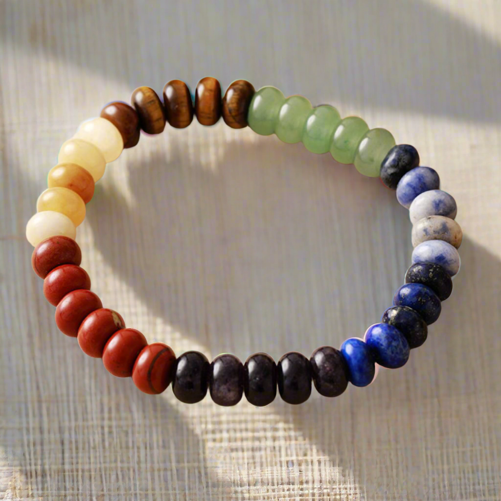 Beachchi Bracelet, Natural Stone Bead Bracelet, Beach Bracelet, Beaded Bracelet, Multi Stone Bracelet. Beachchi Bracelet, Chakra Bracelet, Vacation Jewelry, Beach Jewelry