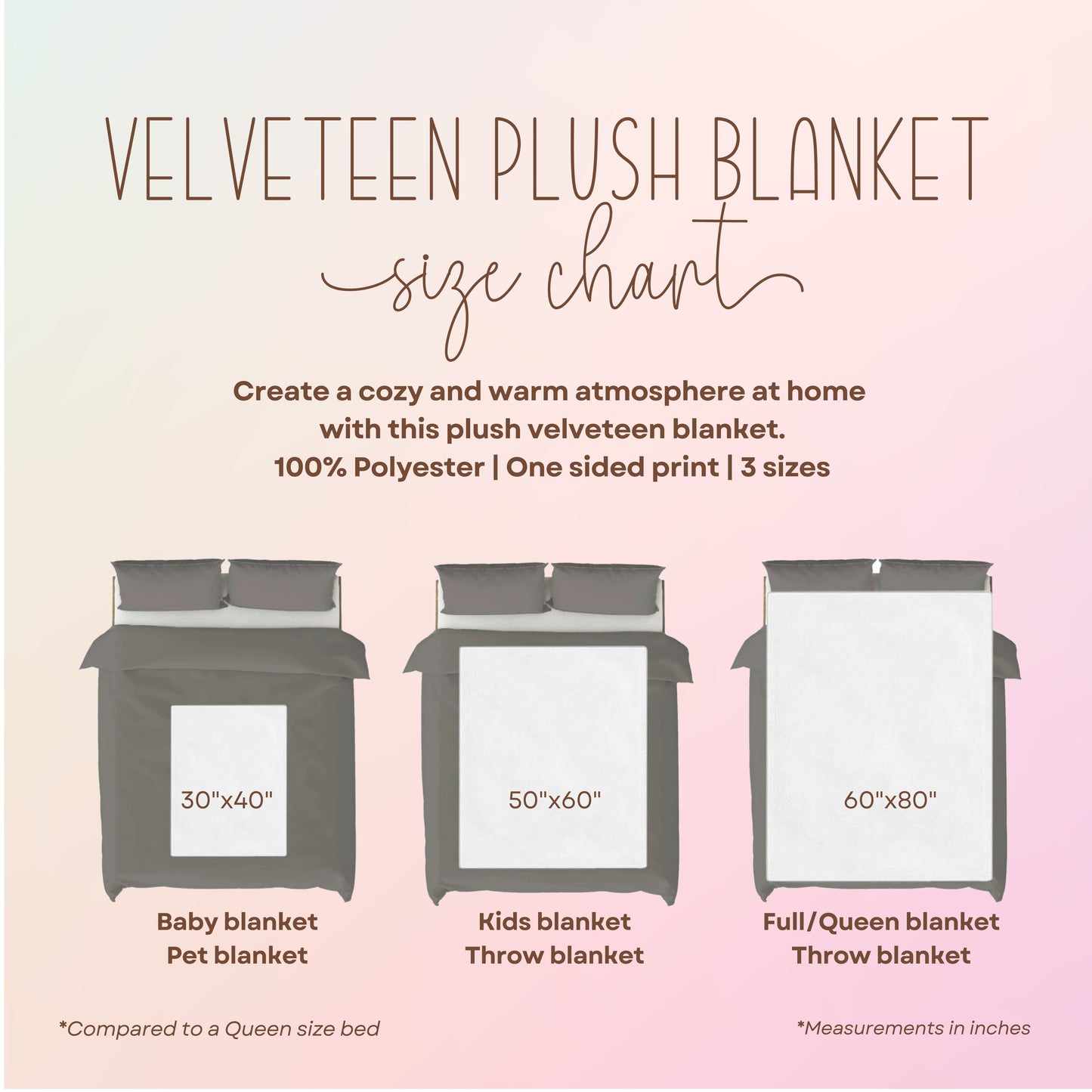 Floral Velveteen Blanket, 3 Sizes, Bedding, Cozy Throw  Blanket, Home Décor, Soft Plush Blanket, Coastal Décor, Warm Coverup, Beachchi Blanket