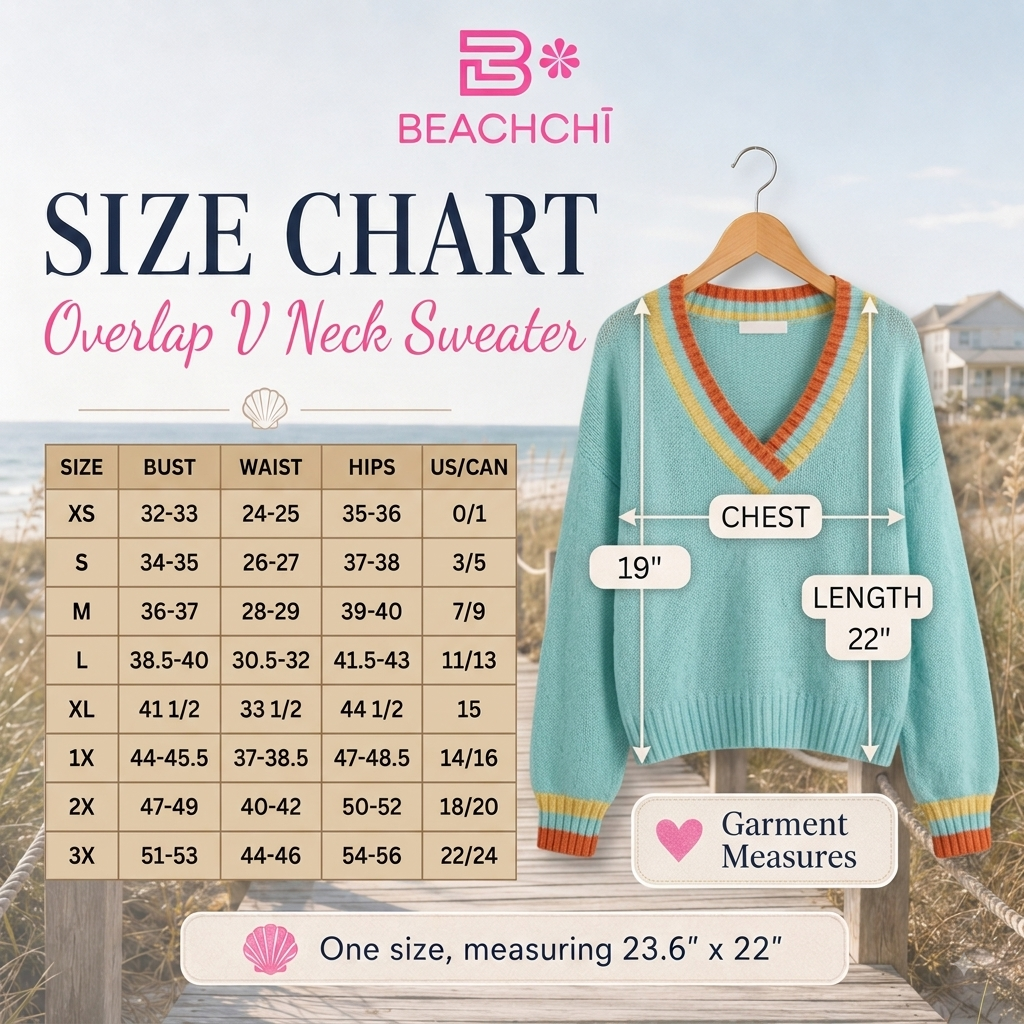 Overlap V Neck Sweater